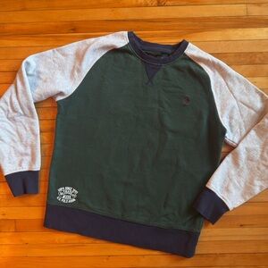 Vintage US Polo Assn Sweatshirt Men's MEDIUM Green Navy Color Block Pullover